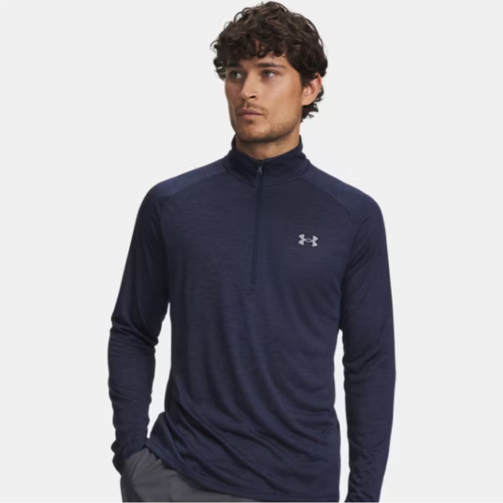 UA Tech™ - Men's ½ Zip Long Sleeve - Size Small - Picture 1 of 7